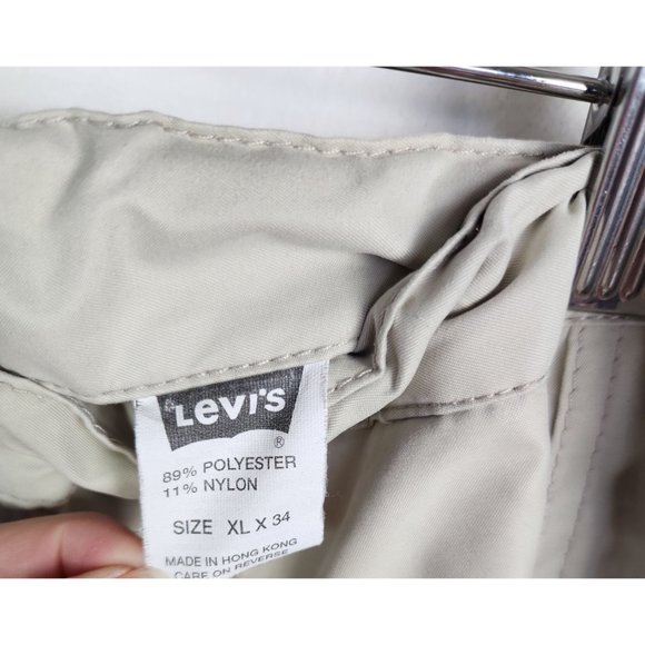 Vtg. Levi's Silvertab Data Men's Sz. XL x 34 Jogger Cargo Pant in Khaki - Picture 6 of 8
